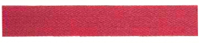 Cotton tape strong 15 mm red, 30 m