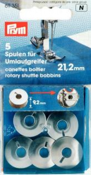Nähmaschinen-Spulen ST für Umlaufgreifer 21,2 mm 