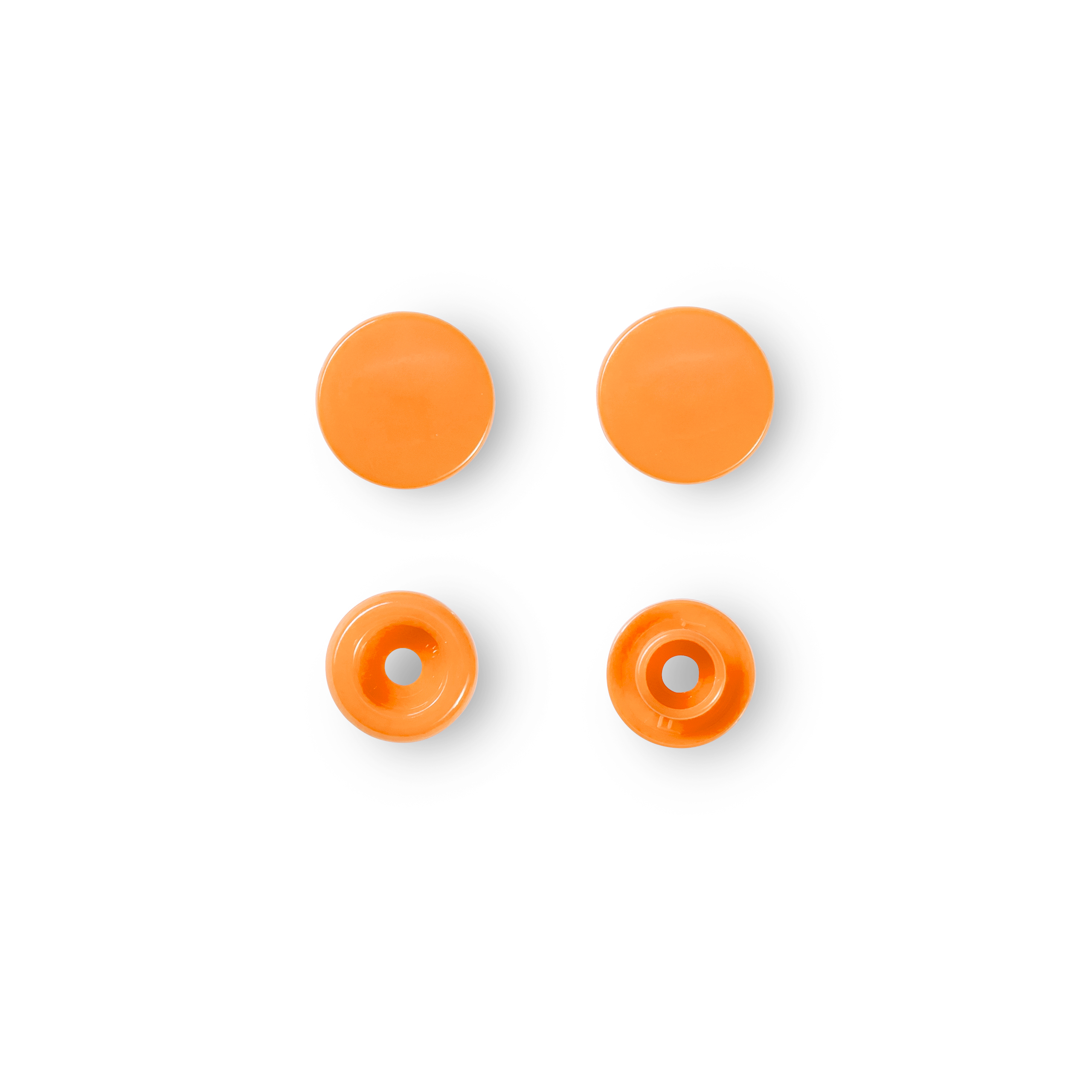 NF Druckkn Color Snaps rund 12,4mm orange, 30 St