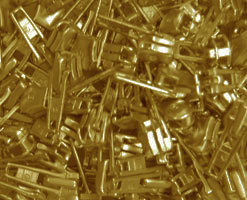 Schieber für 3 mm Metallzähne gold