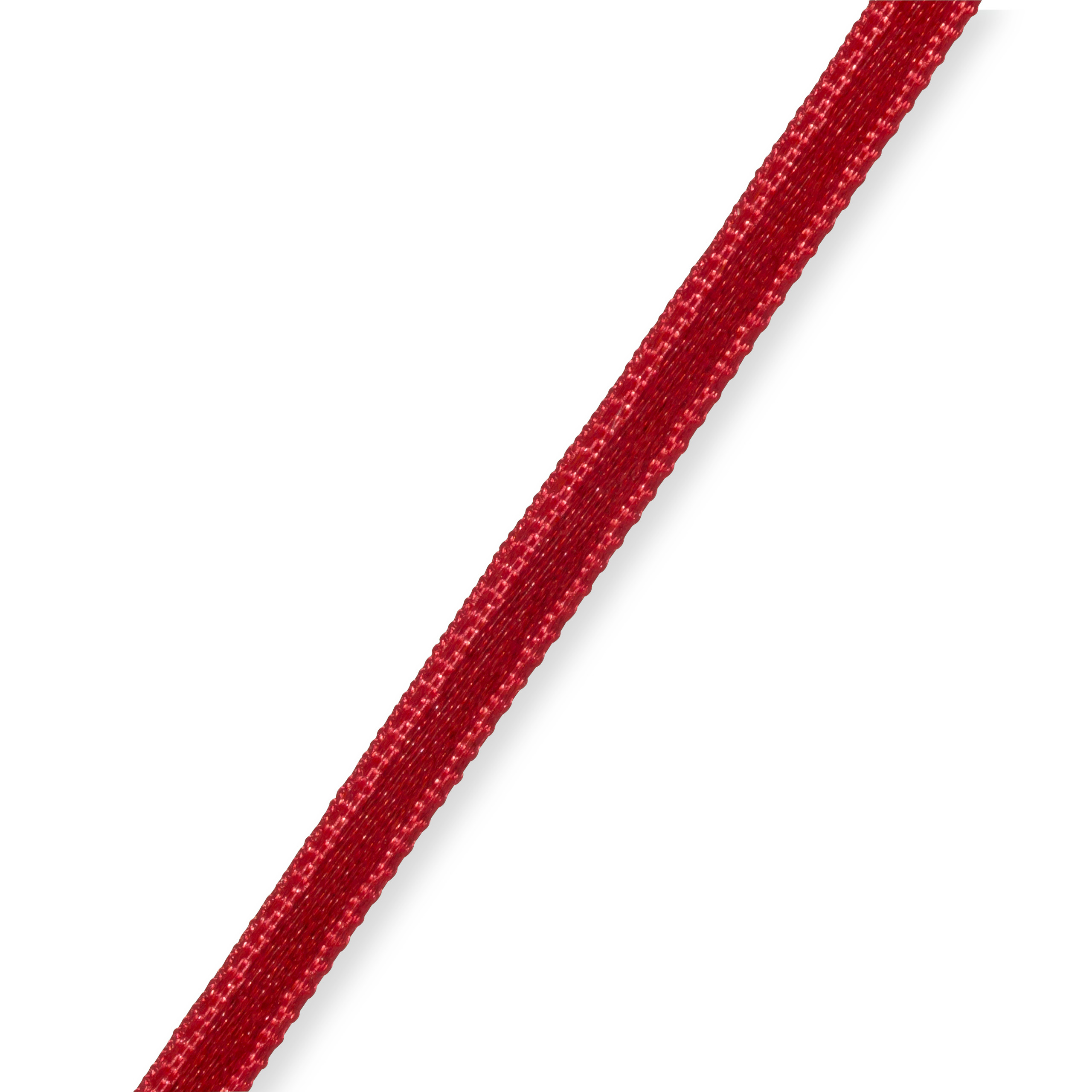 Satin ribbon 3 mm red, 50 m