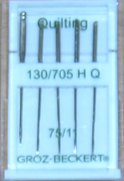 needles for sewing machine, flat shank 130-705H, H-Q No. 75 