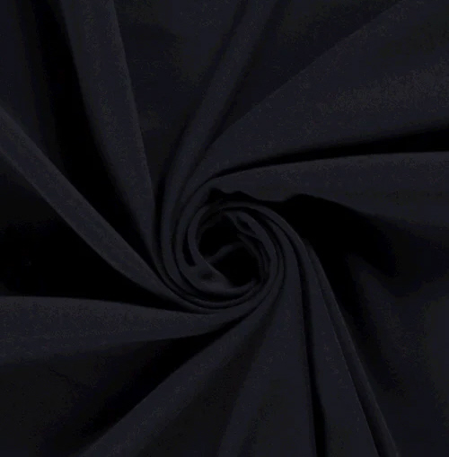 Viscose/El-Crêpe nachtblau, Georgette, 26%Viskose, 70% Polyester, 4%Spandex