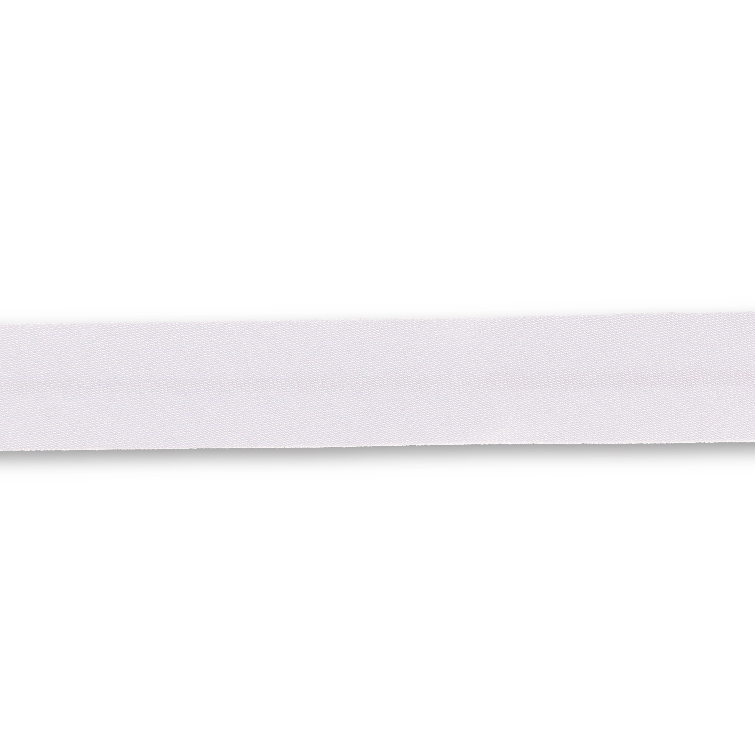 Schrägband Duchesse 40/20 mm weiß, Meterware, Einfassband  