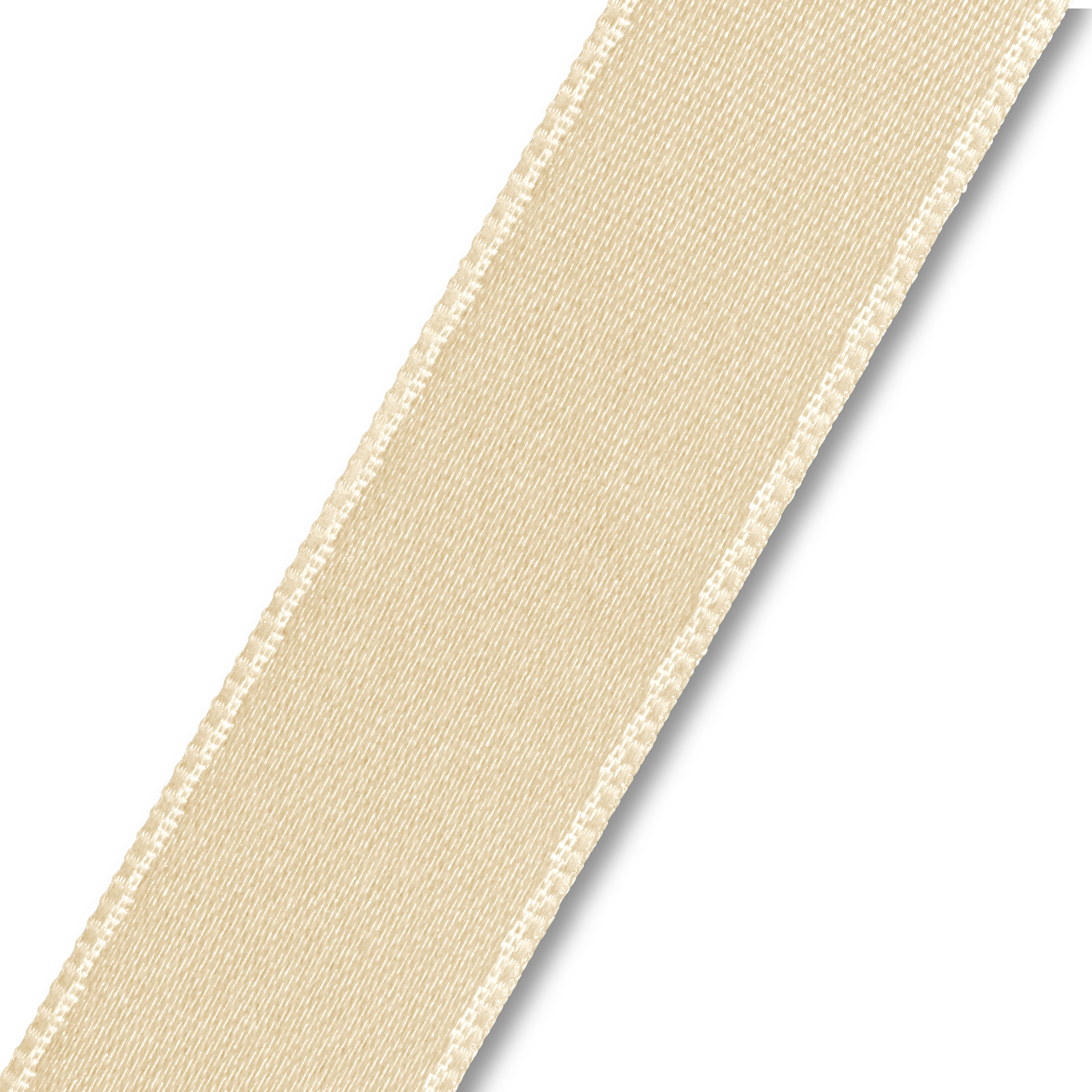 Satinband 15 mm beige, Meterware