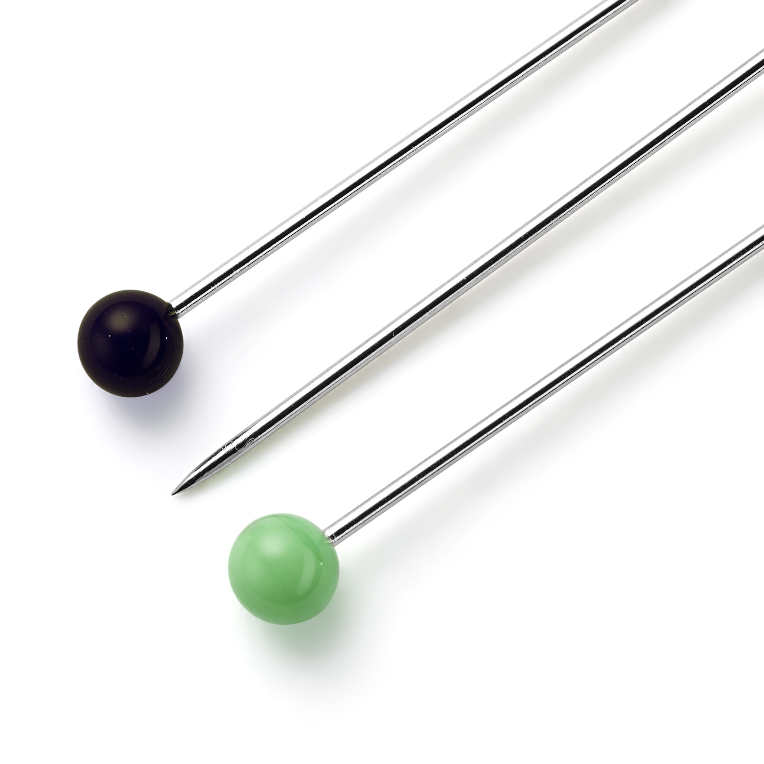 Glass-headed Pins No. 9 assorted col 0.60 x 30 mm, 10 g