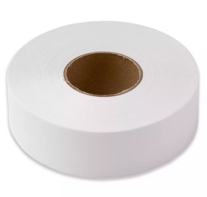 Saumvlies/Spinnvlies mit Trägerpapier zum Einbügeln 38 mm weiß, 50m-Rolle