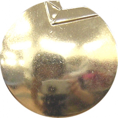 Knopf 34mm Metall Öse messing, Farbe: gold
