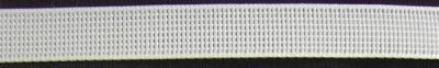 corsetry ribbon, plastic 7mm, woven structure white