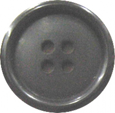 Knopf 15mm Kunststoff 4 Loch  schwarz 