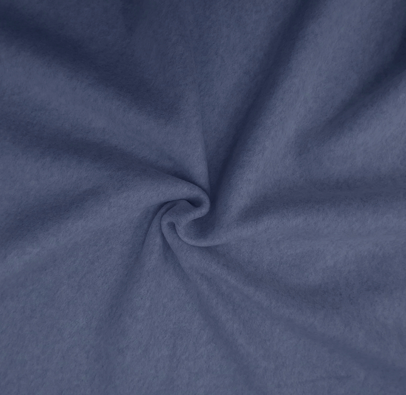 Bio-Baumwoll-Fleece, jeans-blaugrau /rauch-blaugrau, 100% Co, 145 cm  breit, 300 g/m², GOTS- und Öko-Tex-zertifiziert 