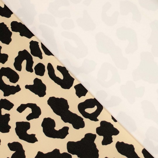 Sport-Elastic Leopard beige/schwarz, 78% PES, 22% El