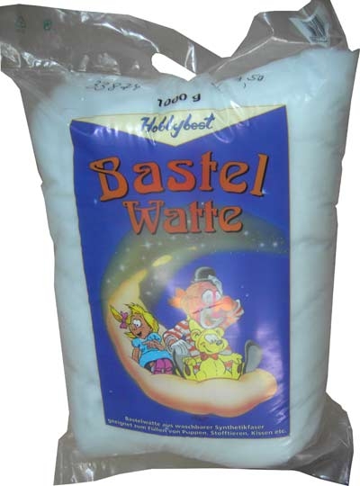 Bastelwatte/Füllwatte weiss 1000 g, ökoTex zertifiziert