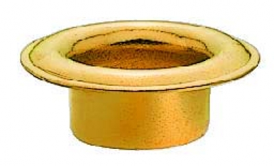 Eyelets brass 10 B gilt matt 19.5 mm, 100 St