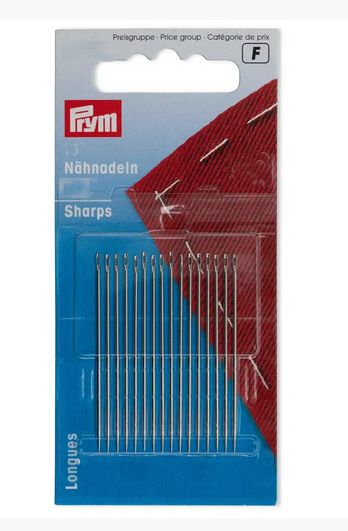 Nähnadeln halblang ST 5-9 silberfarbig, 20 St