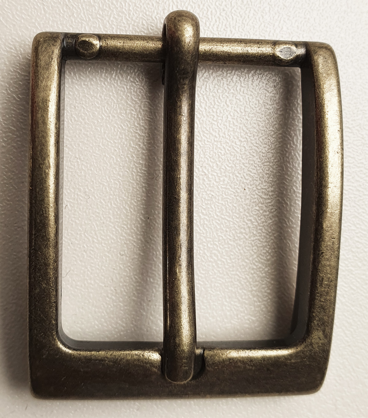 Schnalle für Gürtel 25-35 mm breit, Schließe Metall, innen 25 mm, altmessing, außen 40x32mm