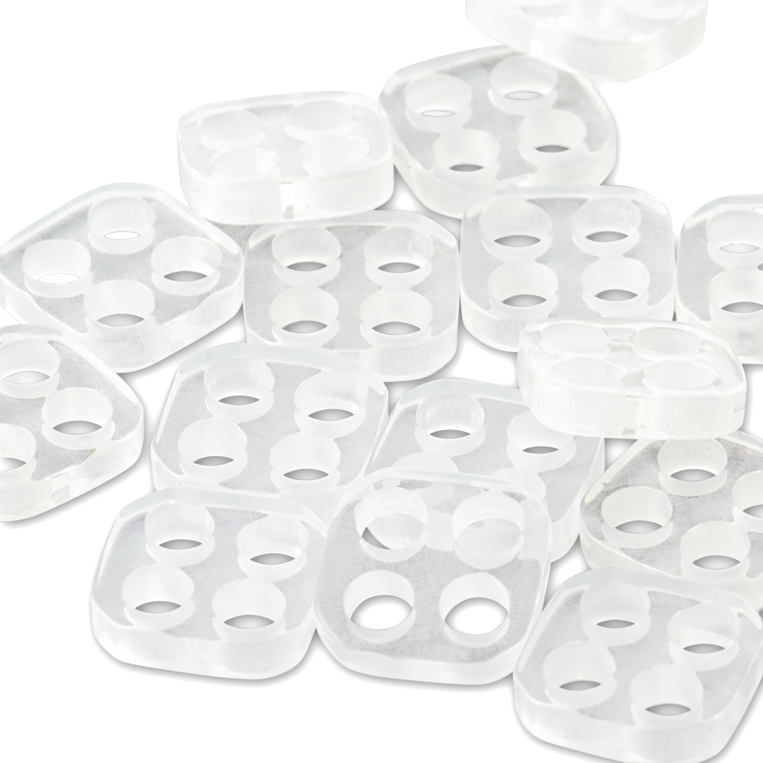 Unternähknöpfe KST 11 mm transparent, 20 St, Gegenknöpfe