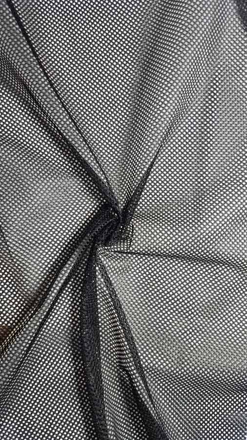 Netzstoff/Mash schwarz 100%NY 150cm breit
