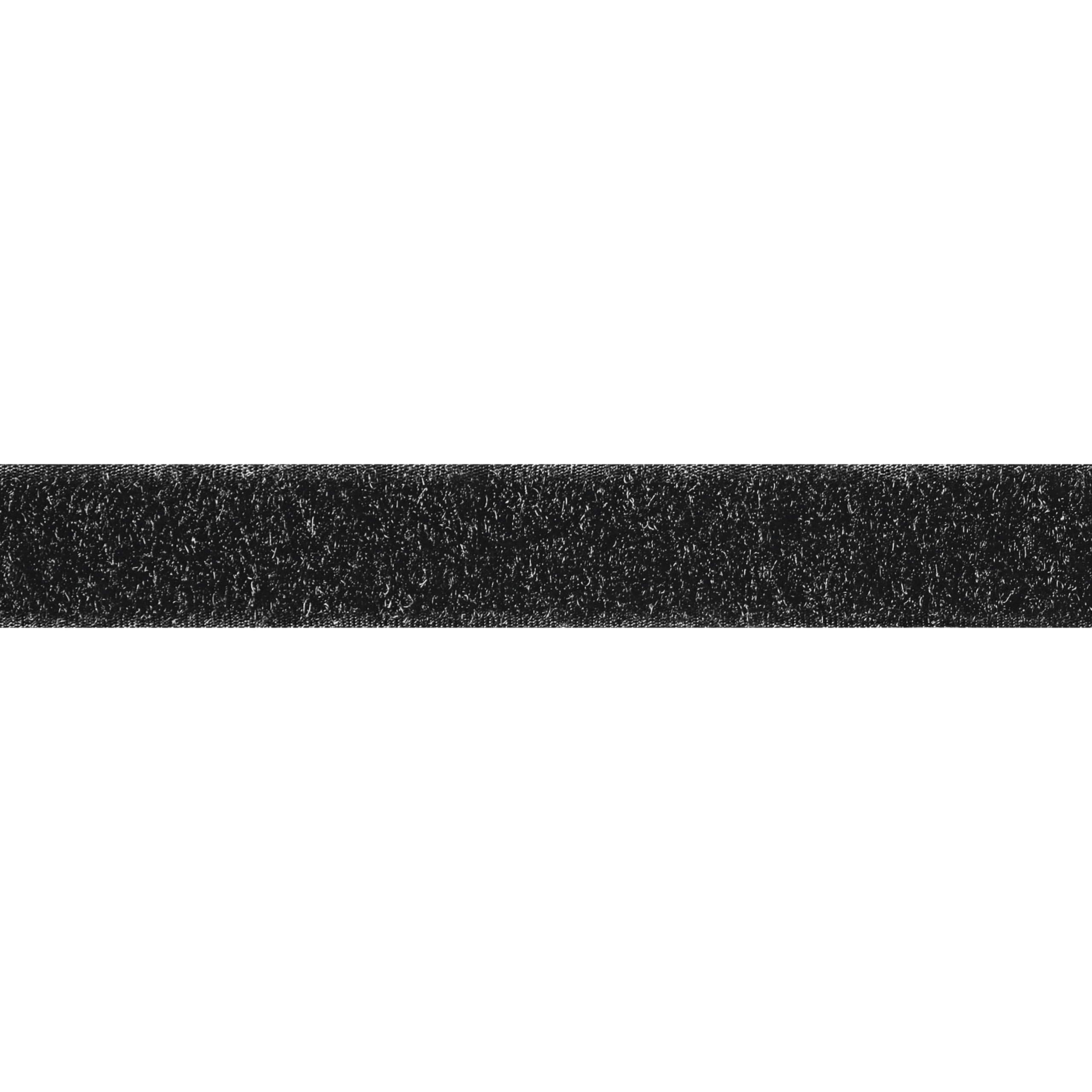 Flauschband selbstklebend Meterware schwarz, 50mm