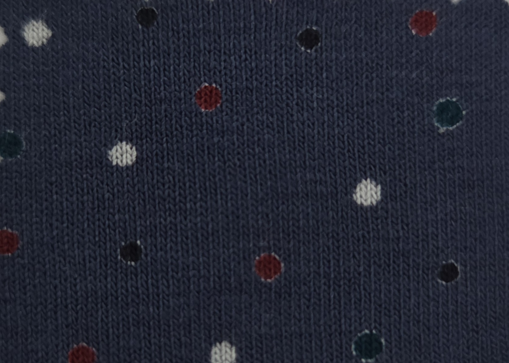 Jersey Vi/LY jeansblau Micro-Dots, 150 cm breit