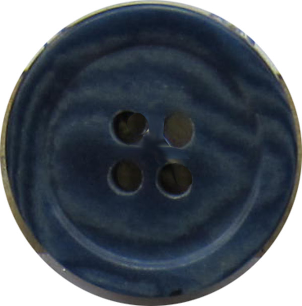Knopf 15mm K.stoff 4 Loch blau PrGr 0