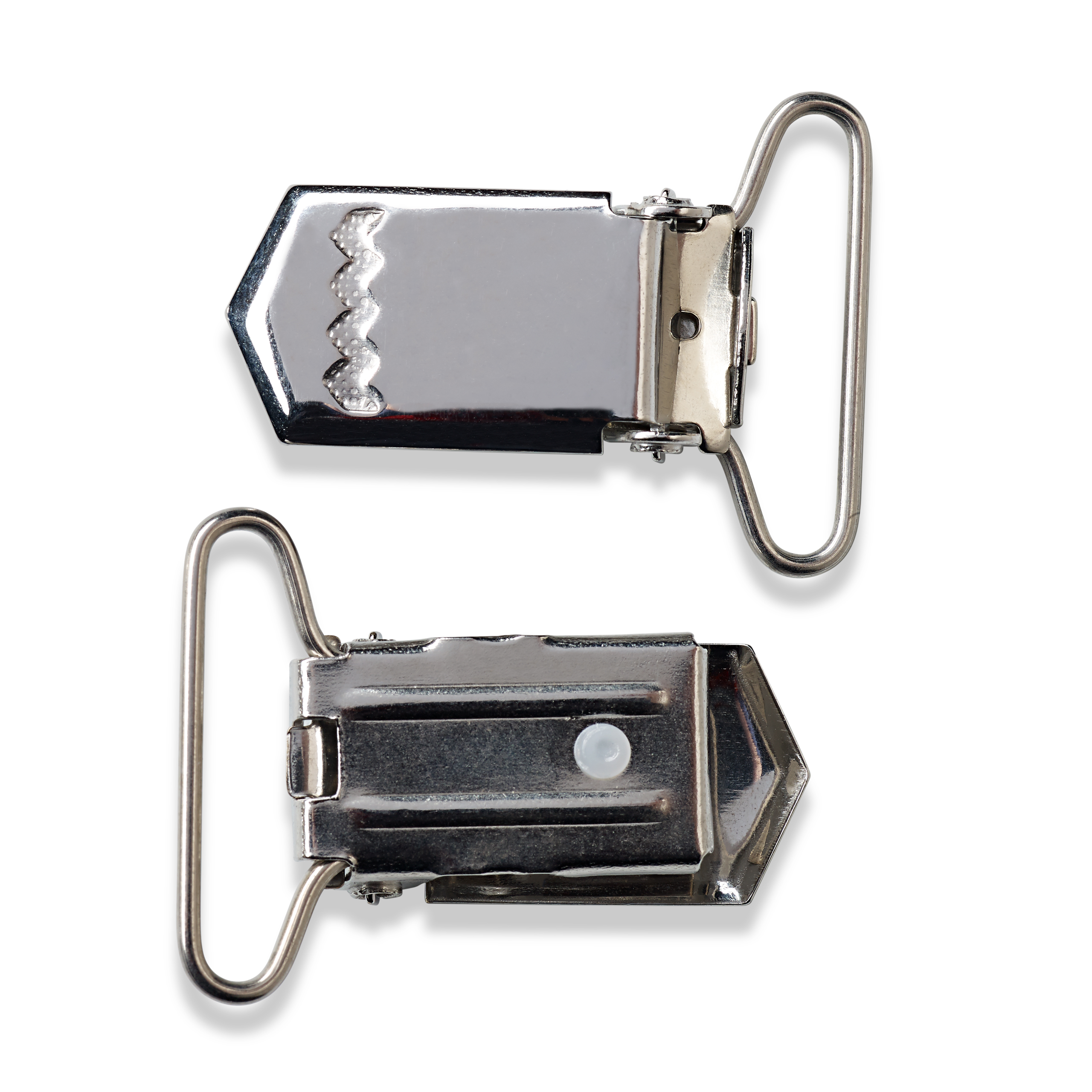 Hosenträger-Clips ST 25 mm silberfarbig, 2 St