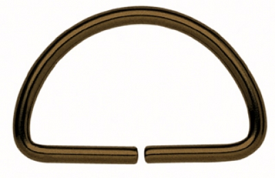 D-Ring, brüniert,20mm, Material Druckguss