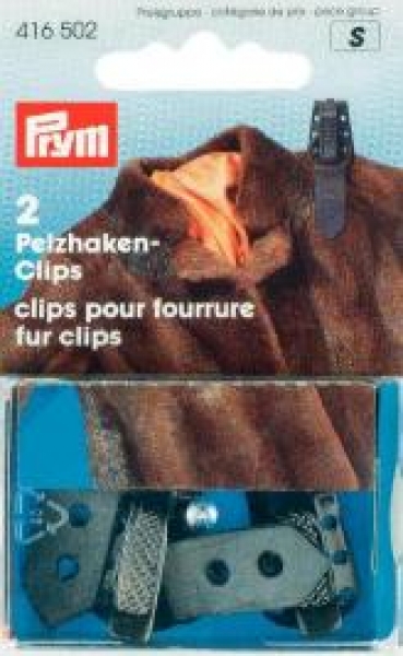 Pelzhaken-Clips schwarz, 2 St