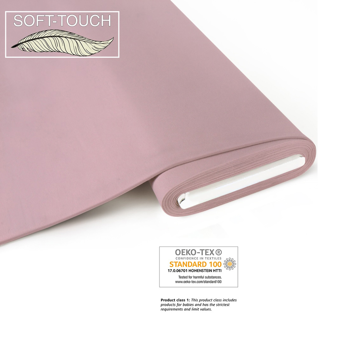 Bio-Jersey 100% Bio-CO soft-touch altrosa, aus kontrolliert biologischem Anbau, ca. 160cm breit