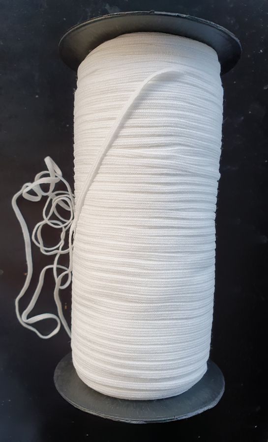 elastic cord 4mm white