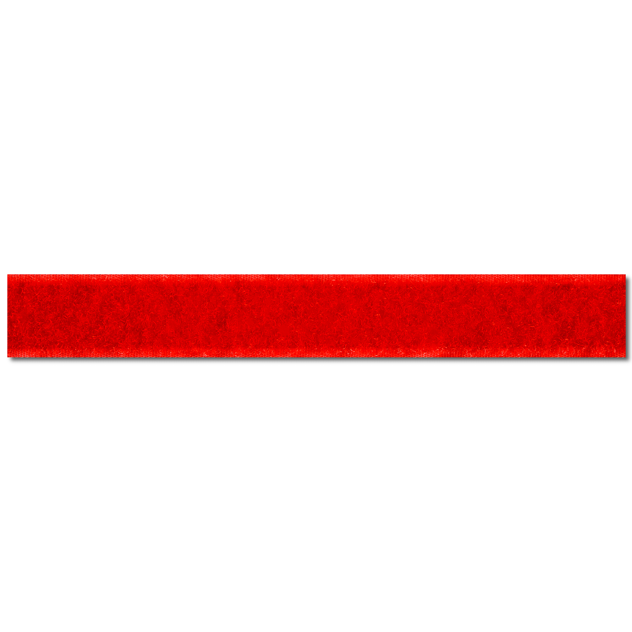 Klettband Flauschseite zum Annähen 20 mm rot, Meterware