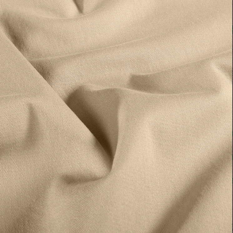 Gabardine/Köper taupe 97% BW 3% EL 140 cm breit