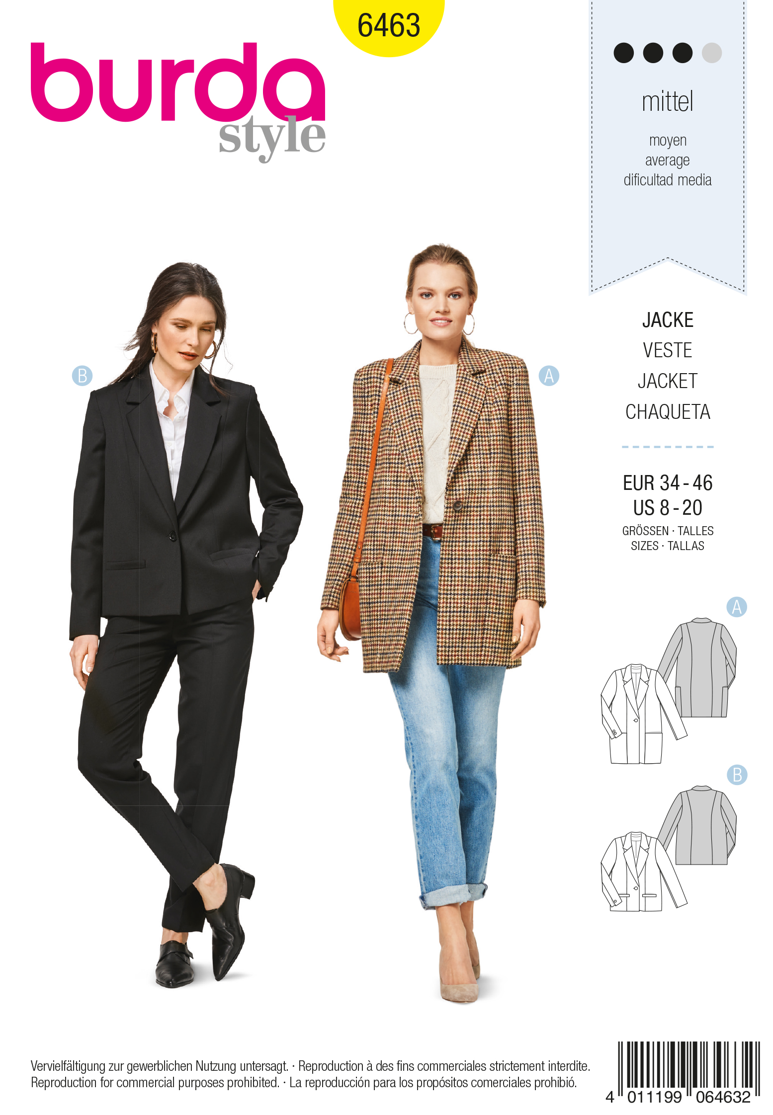 Burda Schnittmuster Jacke