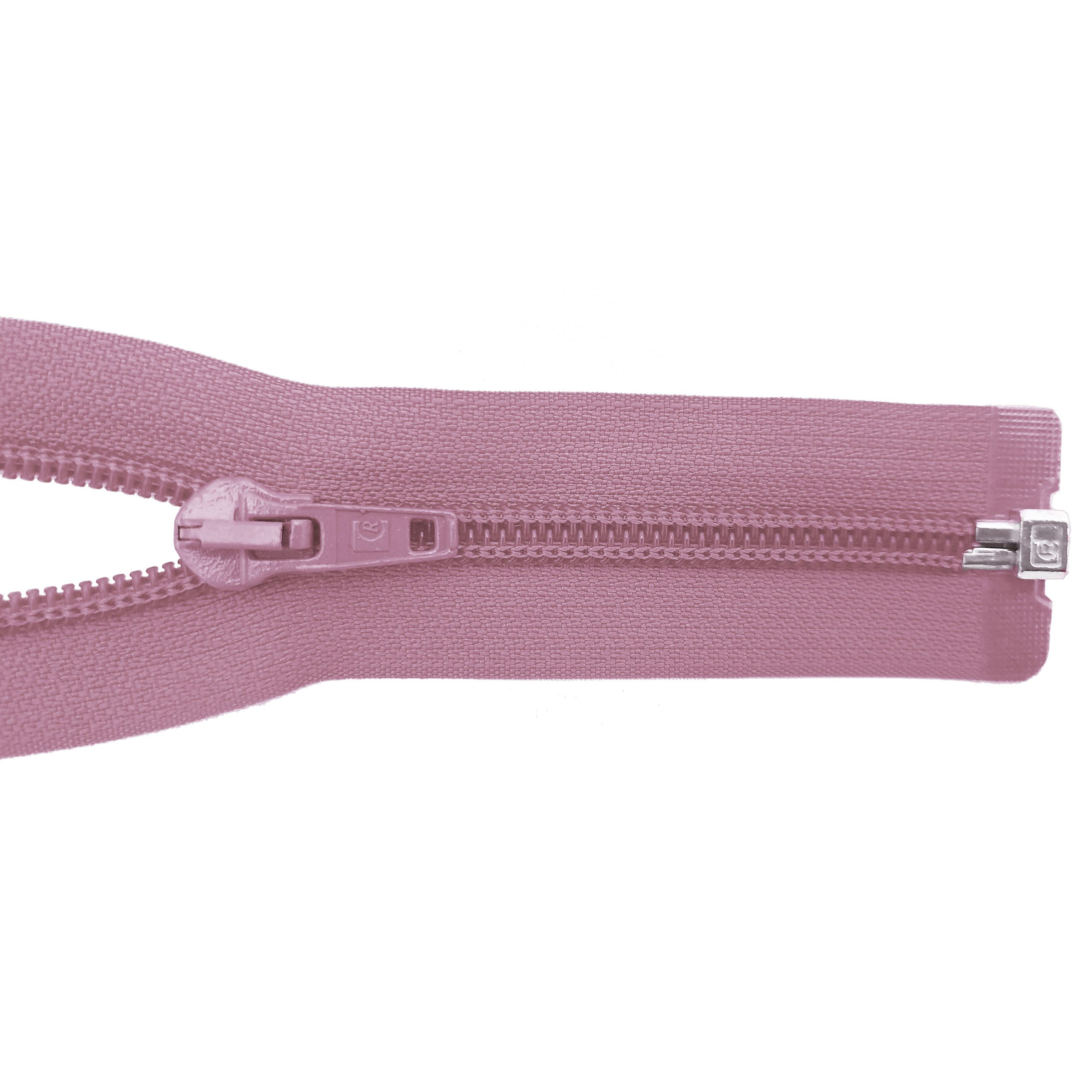 zipper 100cm,divisible, PES spiral, wide, antique pink