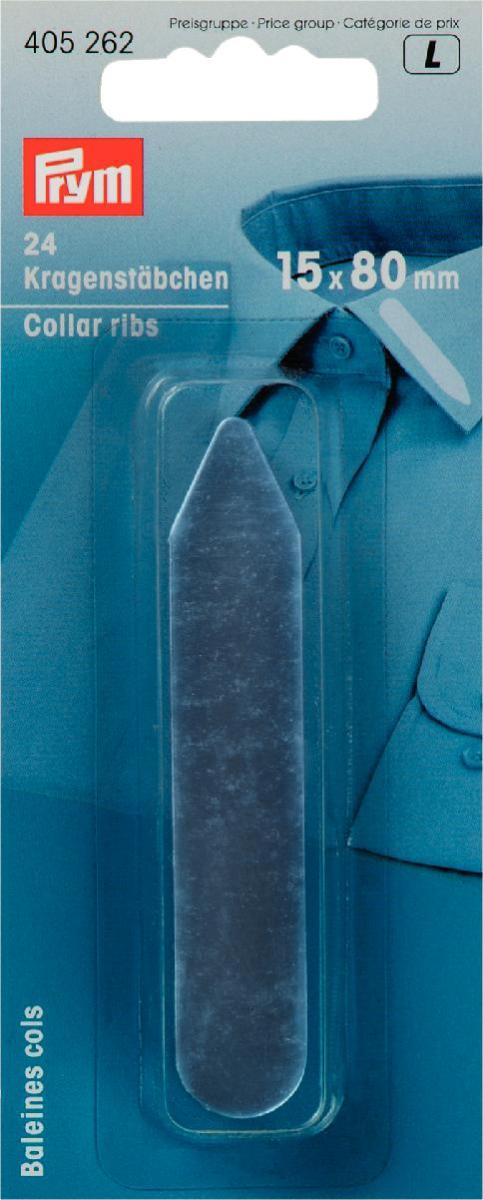 Collar Ribs plastic 15 x 80 mm transparent, 24 St