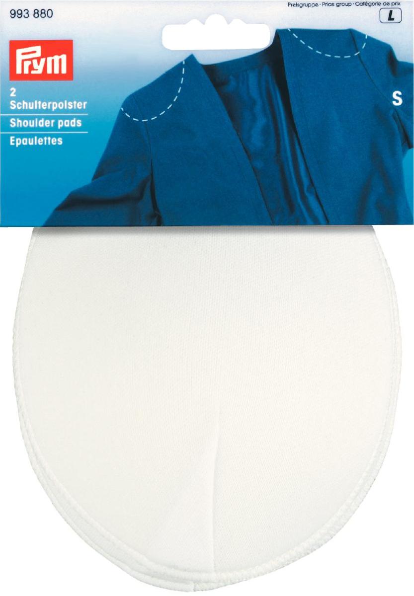 Shoulder pads Raglan without hook and loop fastening white S, 2 St