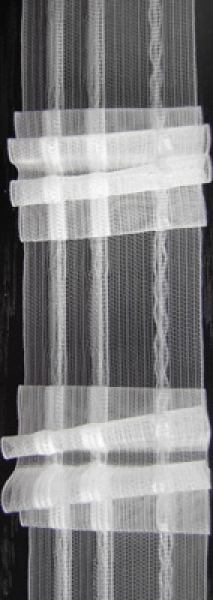 Gardinenband 4er Falte transparent, 50mm