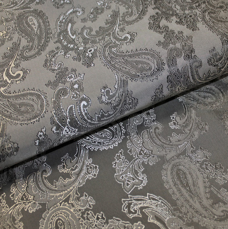 Futter Jaquard Paisley VI / PE grau
