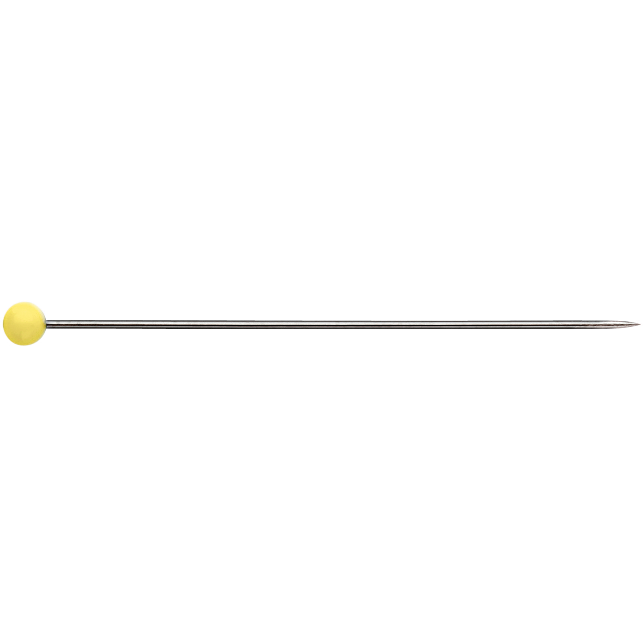 Glass-headed Pins No. 1 extra long yellow 0.60 x 43 mm, 20 g