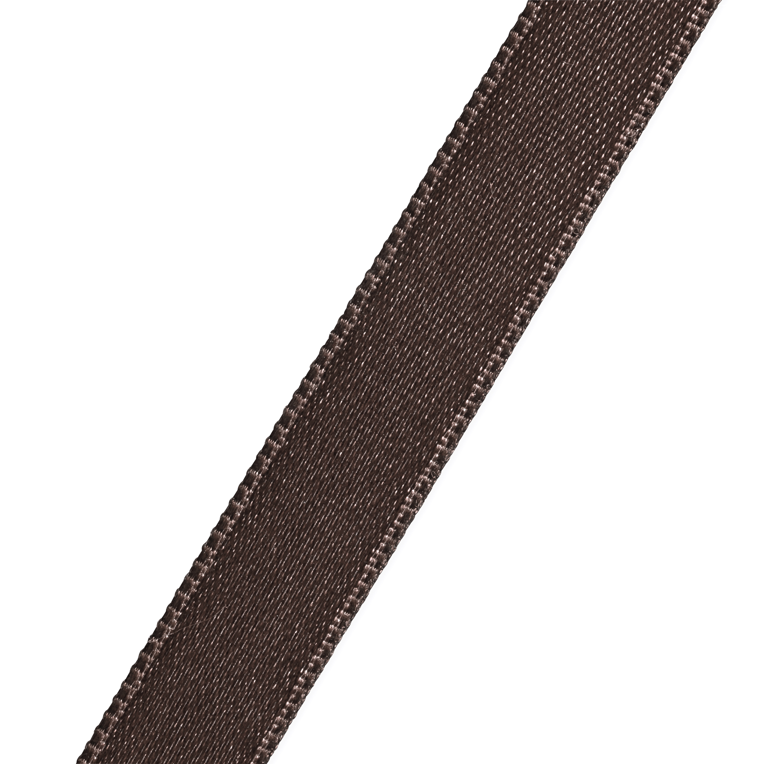 Satinband 10 mm dunkelbraun, Meterware