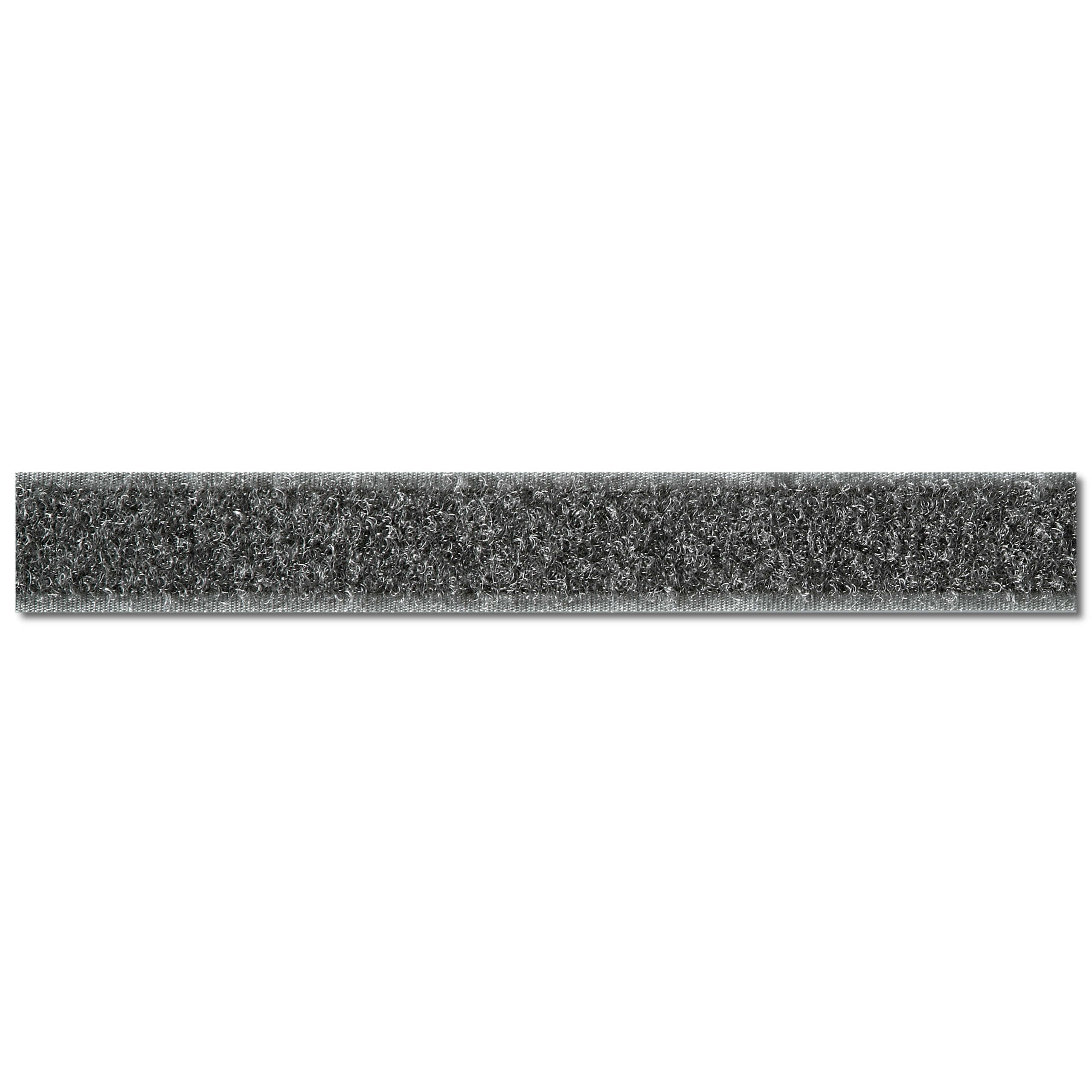 Klettband Flauschseite zum Annähen 20 mm grau, Meterware