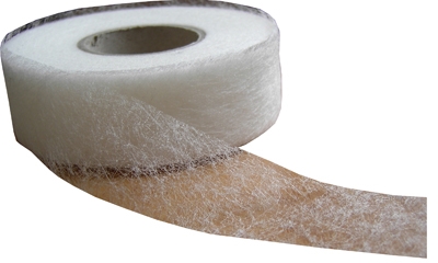 spun fleece ribbon 30mm, adhesive while ironing, 50m