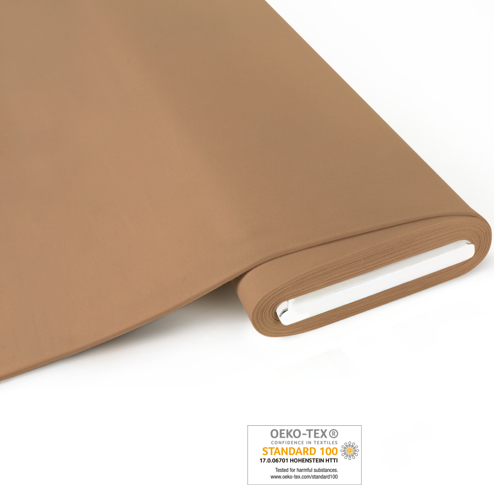 Bio-Baumwoll-Jersey chardonnay/ockergelb aus kontrolliert biologischem Anbau 93% Bio-Co, 7% El, 150cm, 220 g/m² 330g/lfm