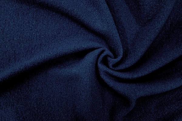 Walkloden nachtblau, 100% Wolle, 142-144cm, Lan Cotta