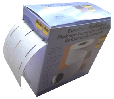 punched strip white, 10-30-30-10mm, for ironing 