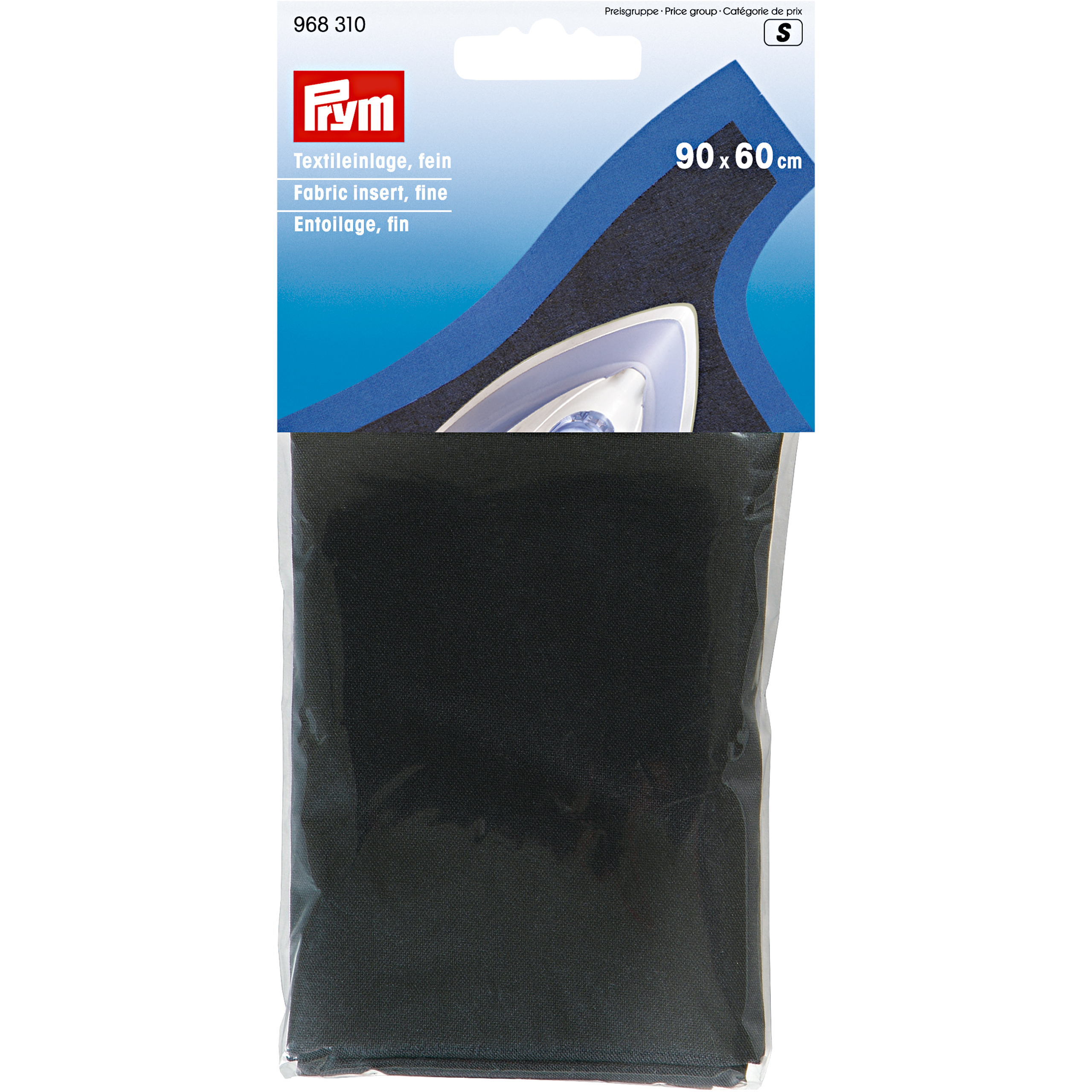 Fabric insert, fine 90x60 cm black, 1 St