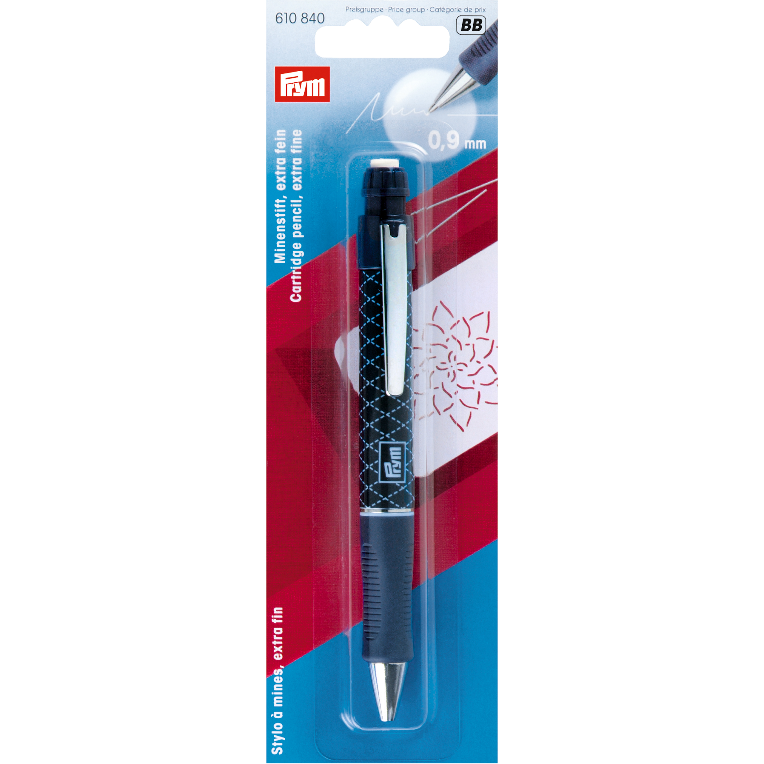 Cartridge pencil with 2 cartridges white, 1 St