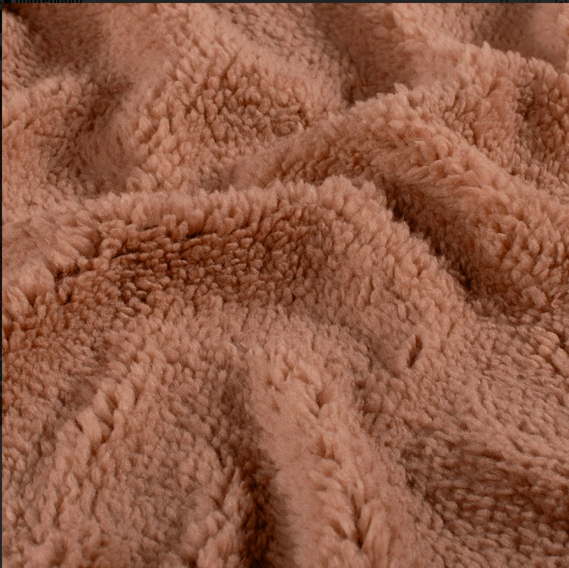 Plüsch, Teddy braun, 100%PE 150cm breit, 200g/qm, ökoTex