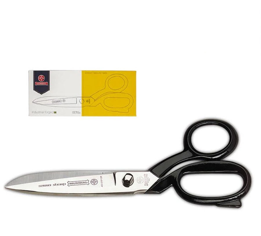 Schneiderschere Profi 20-25,5 cm, 8"-10", Griffe schwarz Mundial  geschmiedet, microverzahnt, 1 Stück
