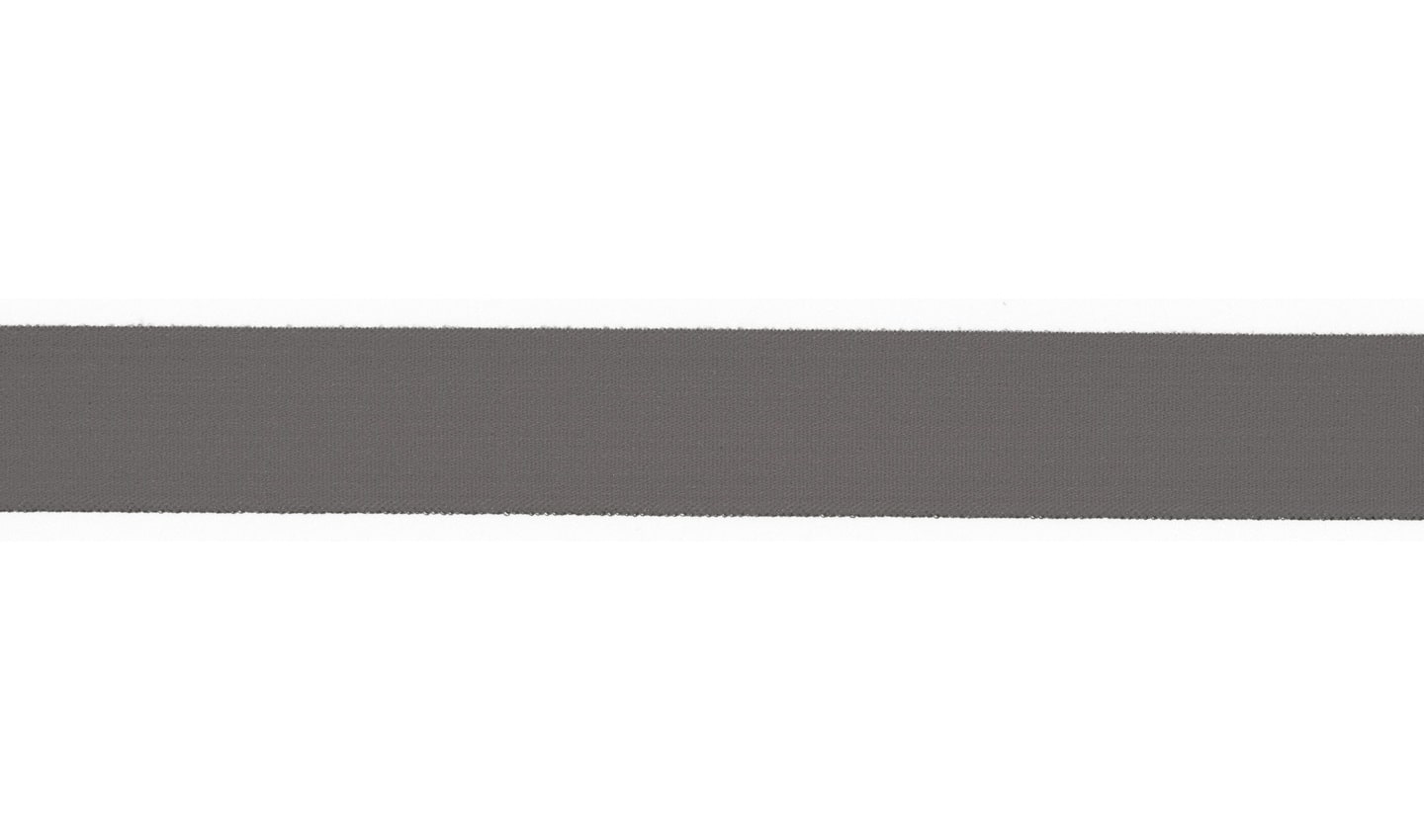 Elastic-Einfassband/Falzgummiband matt grau 20mm NY/SP